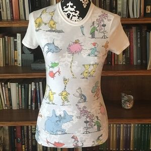 Might Fine Vintage 2008 Dr. Seuss Characters Tee S